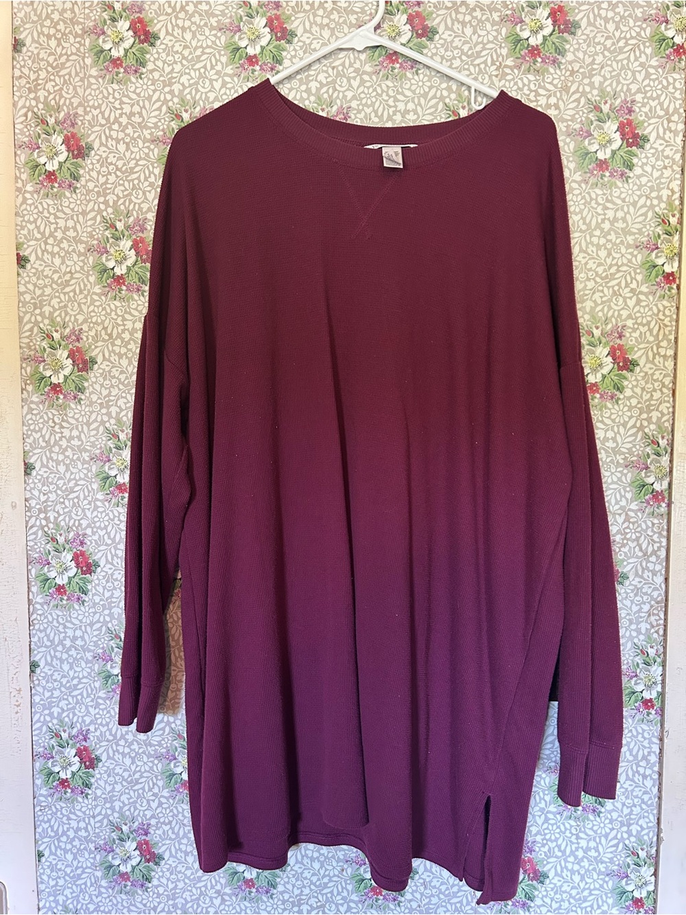 Victoria's Secret Deep Burgundy Long Sleeve Tunic